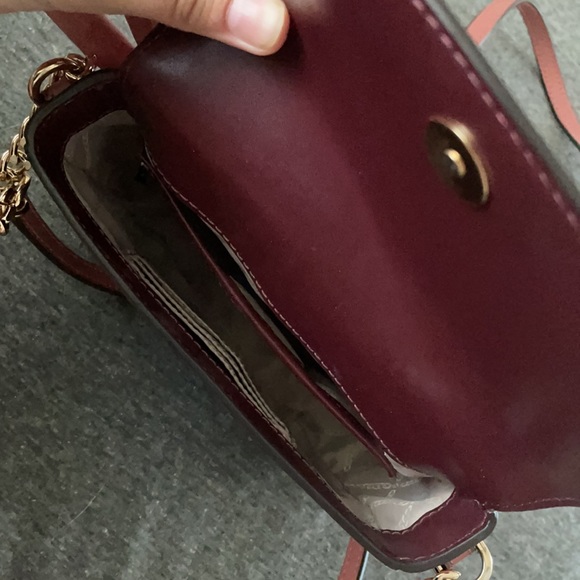 Small, Burgundy/Blush Michael Kors Purse - Picture 4 of 5